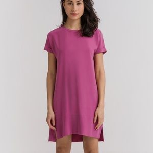 Grana magenta silk tee dress, size XL